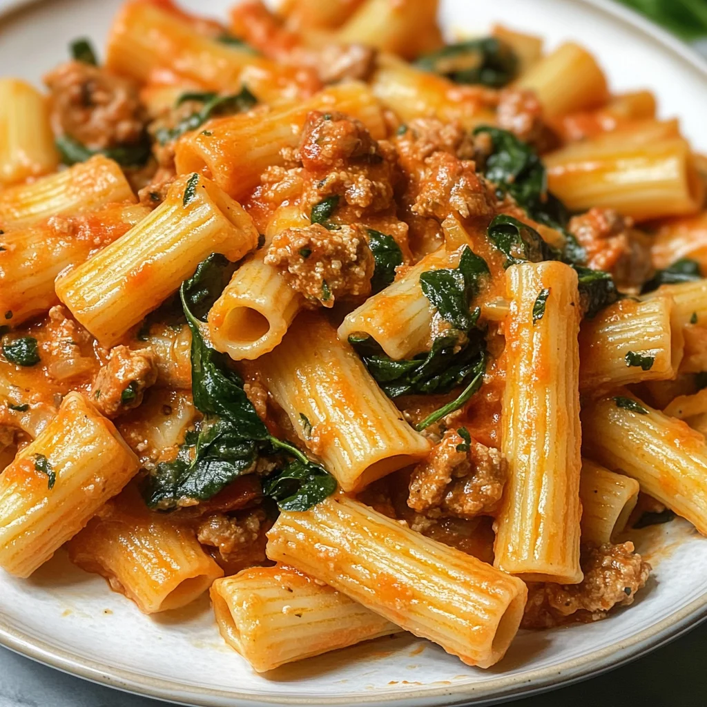 Creamy Sausage Rigatoni