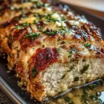 Garlic Parmesan Chicken Meatloaf