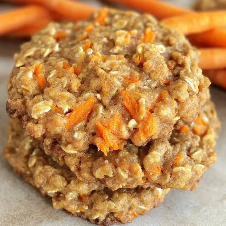 Healthy Carrot Cake Oatmeal Cookies