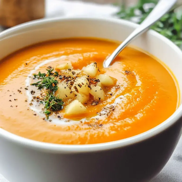 Hearty Apple and Carrot Ginger Soup in 30 Minutes Flat!