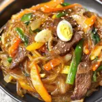 Japchae (Korean Glass Noodle Stir Fry)