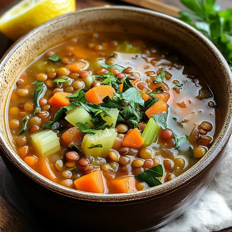 Mediterranean Lentil Soup