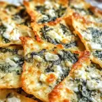 Mediterranean Spinach and Feta Cheese Crisps