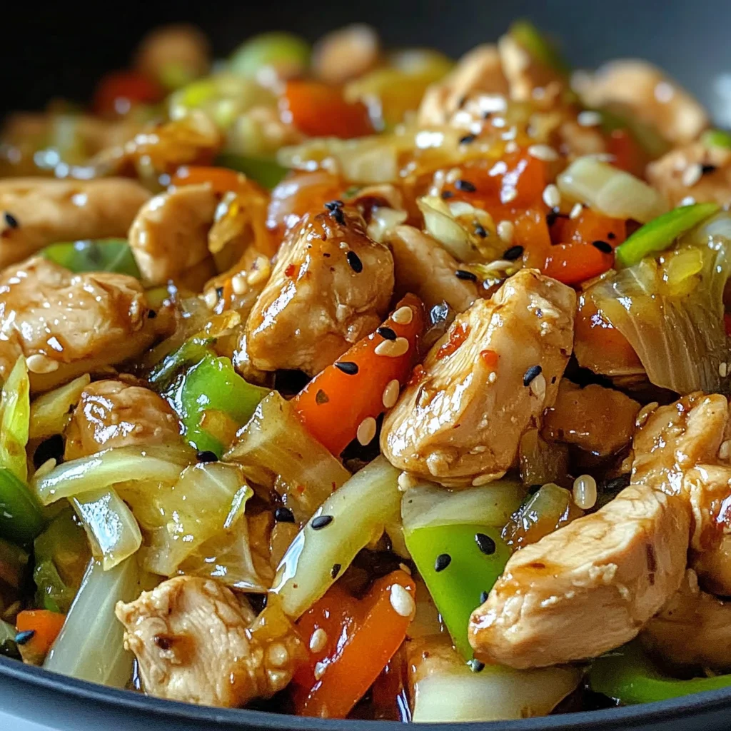 Quick Chicken Cabbage Stir-Fry