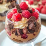 Raspberry Brownie Parfaits