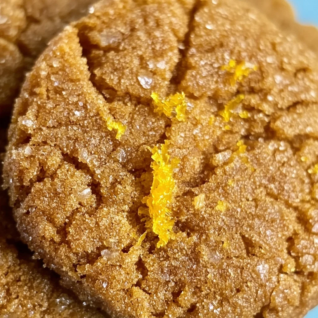 Spicy Orange Ginger Cookies