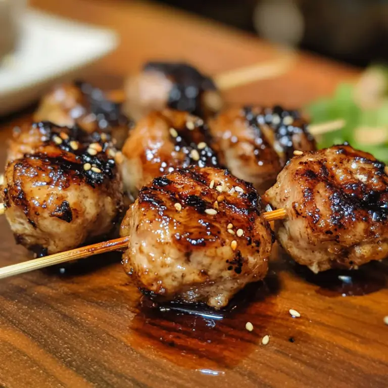 Tsukune (Japanese Chicken Meatballs) Recipe