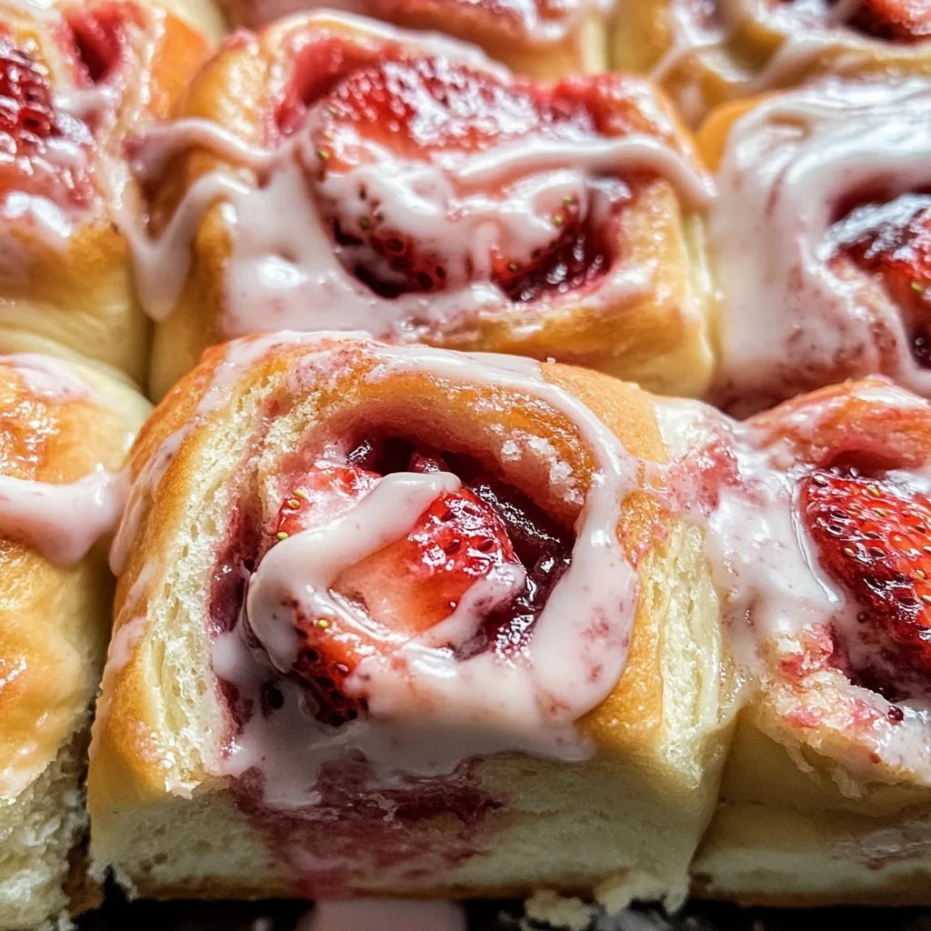 Vegan Strawberry Sweet Rolls