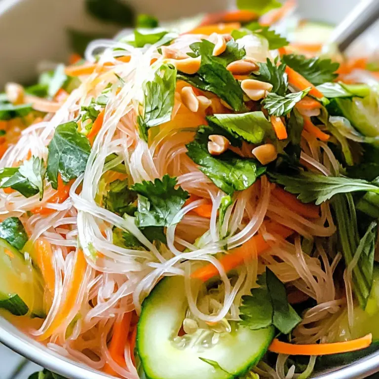 Vietnamese Noodle Salad with Tangy Dressing