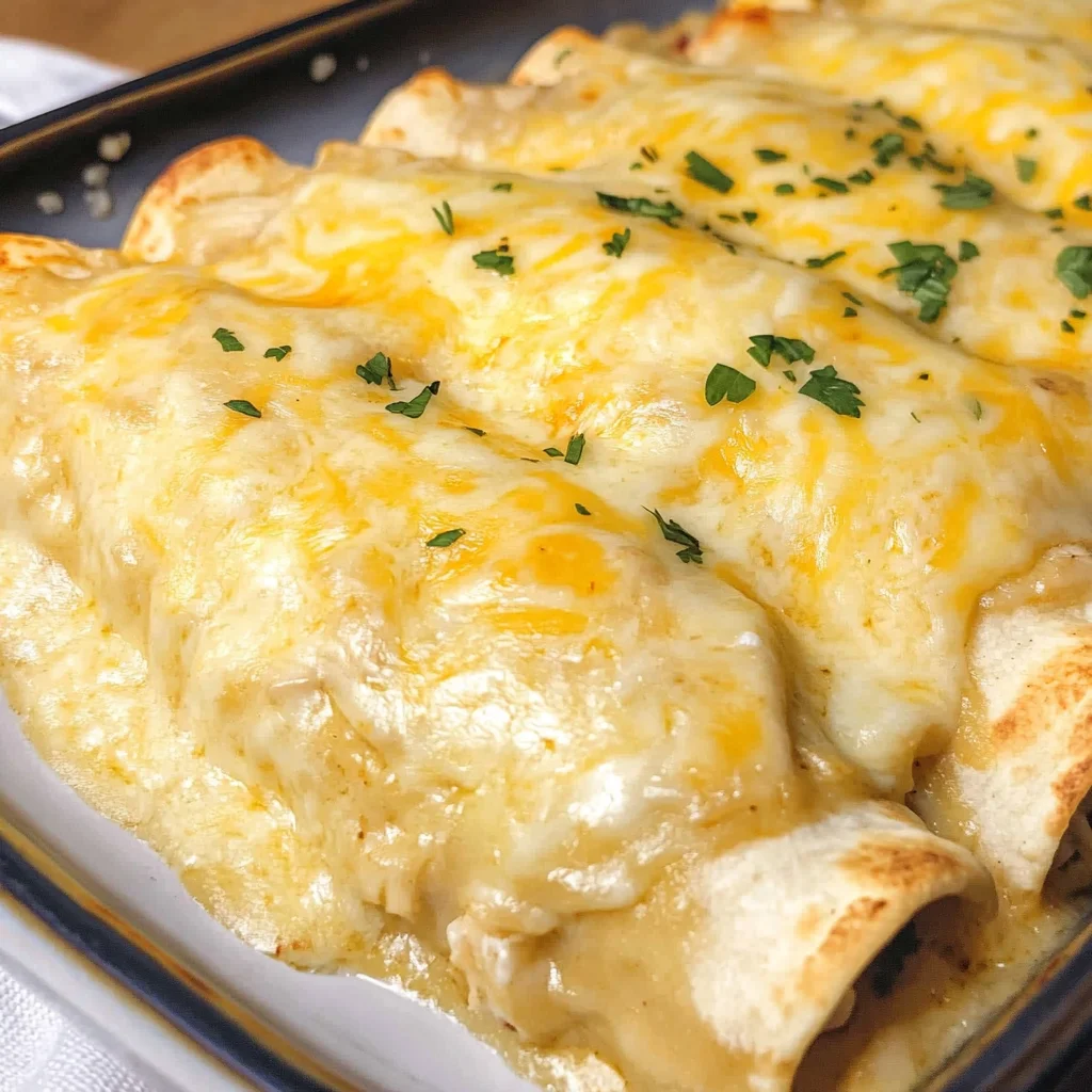 White Chicken Enchiladas