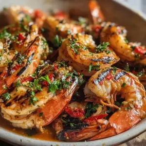 BBQ Grilled Prawns with Garlic, Lemon & Chilli