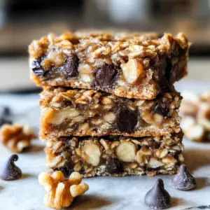 Banana Peanut Butter Oat Bars