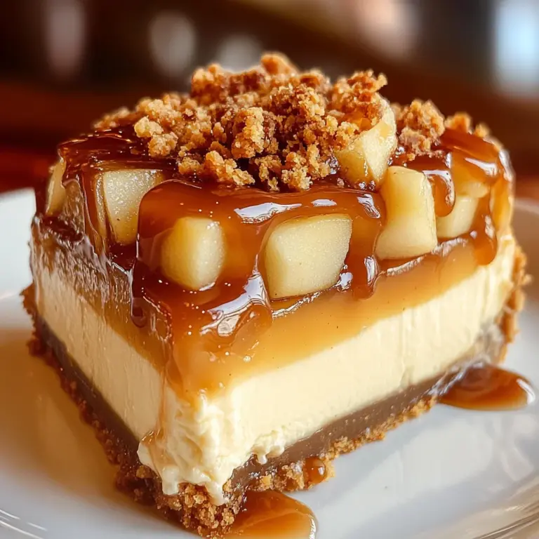 Caramel Apple Cheesecake Dream Pie will wow guests!