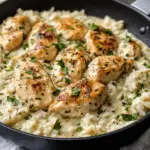 Creamy Herb Chicken & Basmati Rice – A Comforting, Flavor-Packed One-Pan Meal