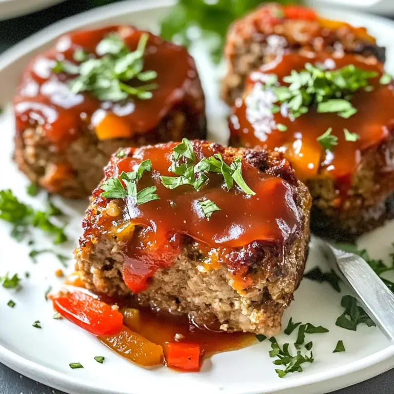Easy Mini Meatloaf - With Ground Turkey