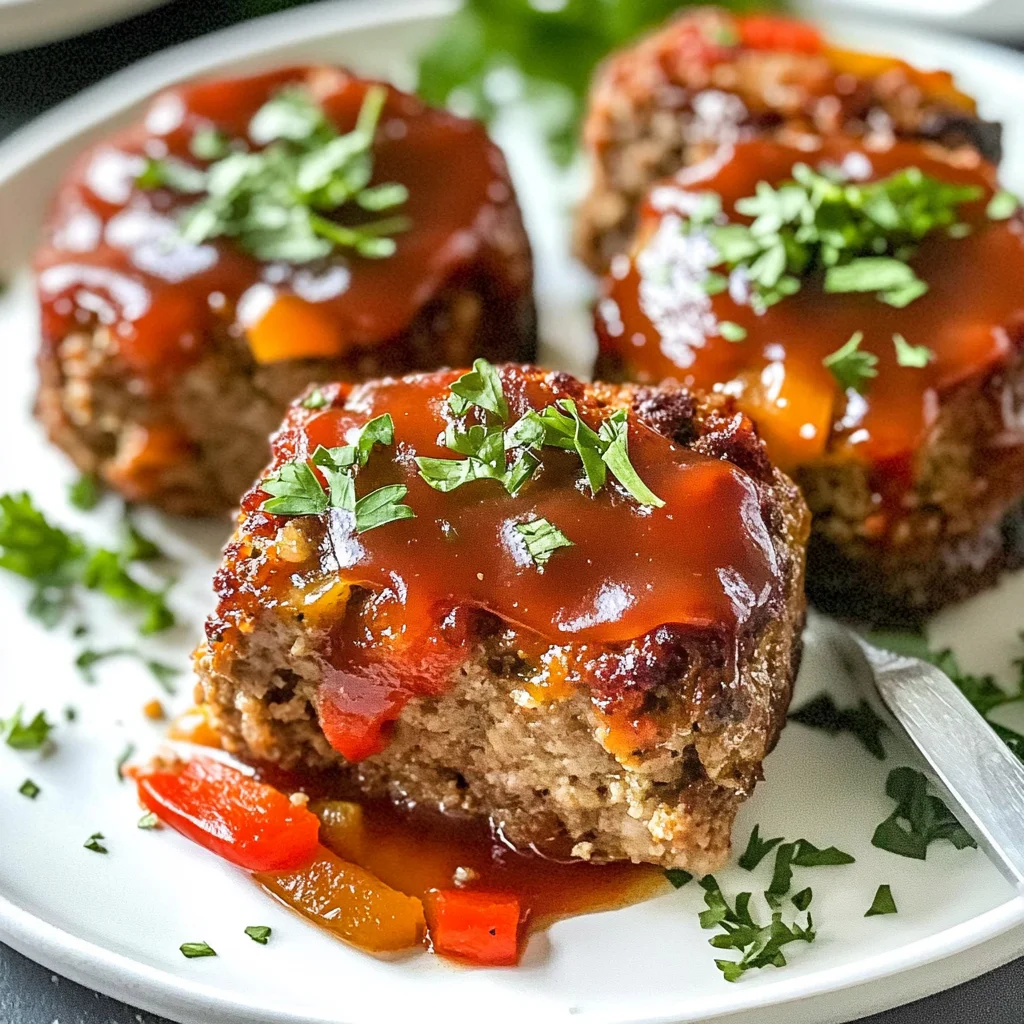 Easy Mini Meatloaf - With Ground Turkey