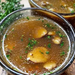 Ginger Garlic Mushroom Broth