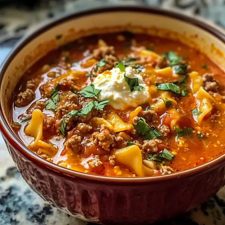 Italian Lasagna Soup - theamazingfood