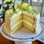 Key Lime Cake with Key Lime Cream Cheese Frosting