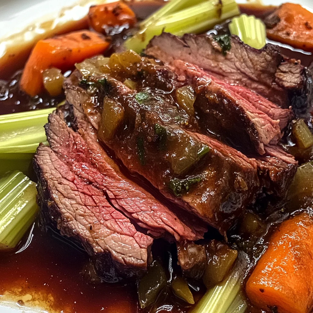 Lidia's Insanely Delicious Italian Beef Roasted in Barolo apple vinegar