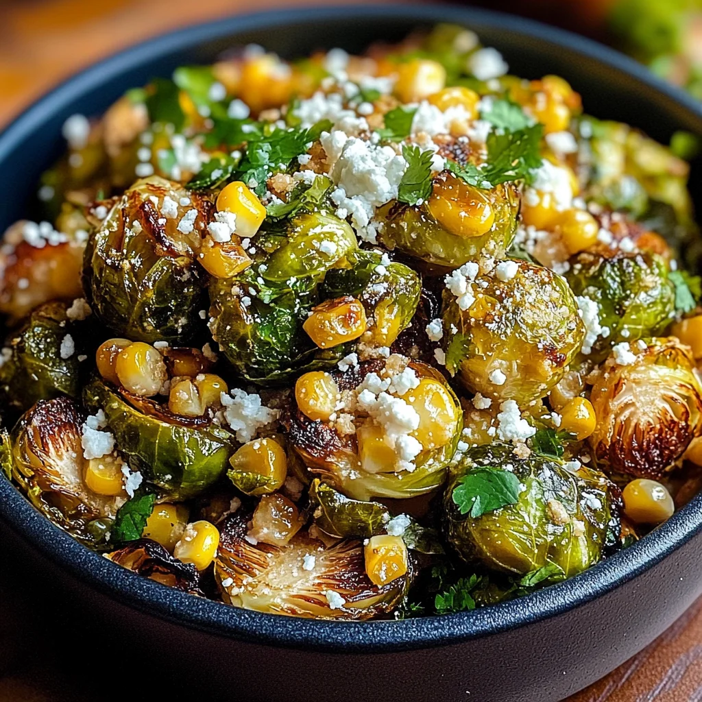 Mexican Street Corn Brussels Sprouts: A Flavorful Twist on a Classic Dish