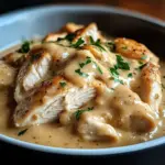 Slow Cooker Creamy Chicken & Gravy
