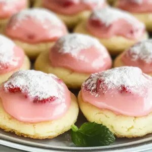 Strawberry Lemonade Melt Away Cookies