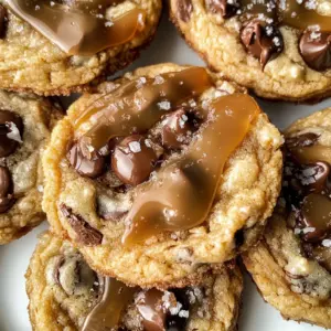 The Best Chewy Salted Caramel Chocolate Chip Cookies