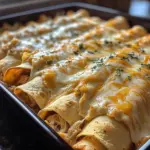 38g Protein Chicken Enchiladas with Dreamy White Sauce