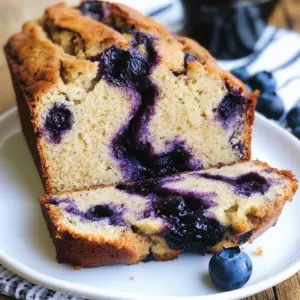 Blueberry Cinnamon Swirl Banana Bread