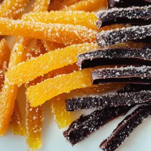 Candied Orange Peels (Chocolate Dipped!)