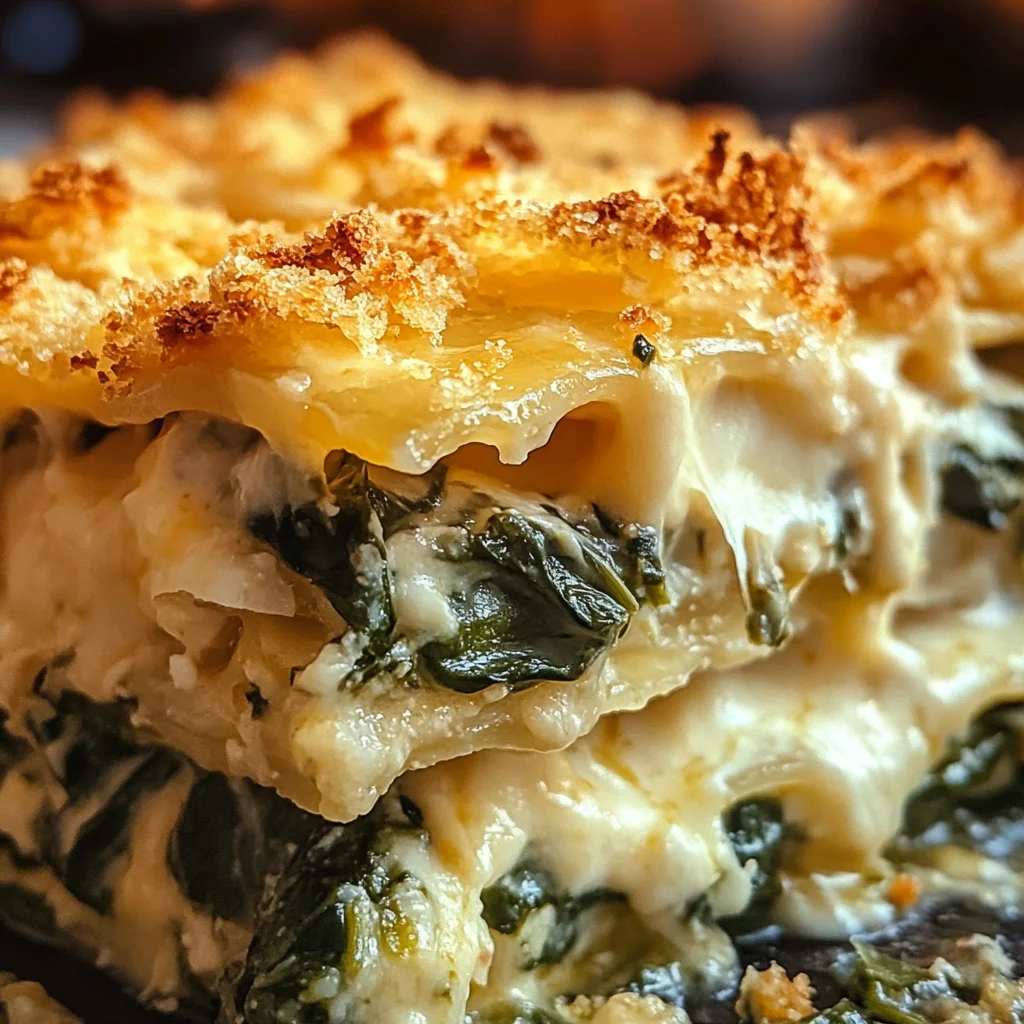 Cheesy Italian Spinach Bake