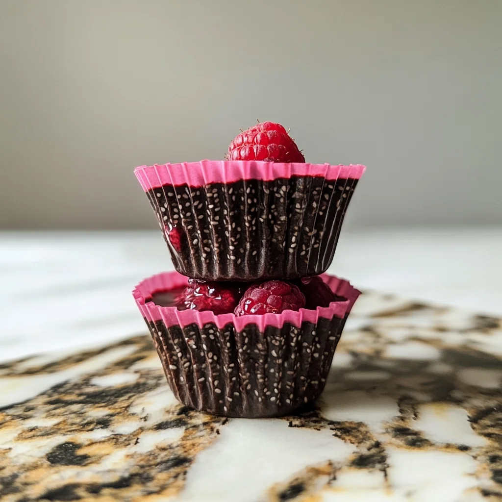 Chocolate Raspberry Chia Cups