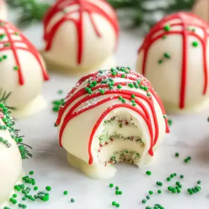 Christmas Tree Cake Truffles