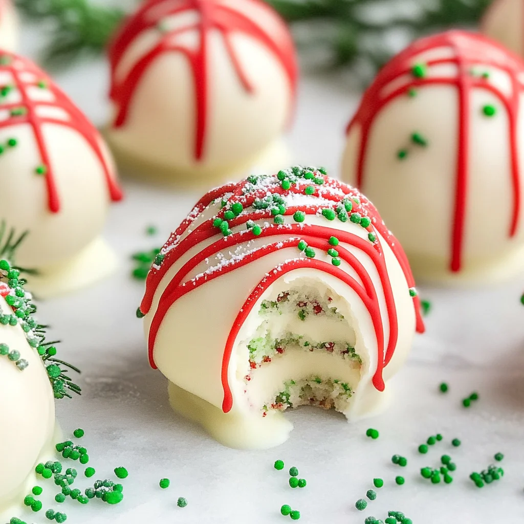 Christmas Tree Cake Truffles
