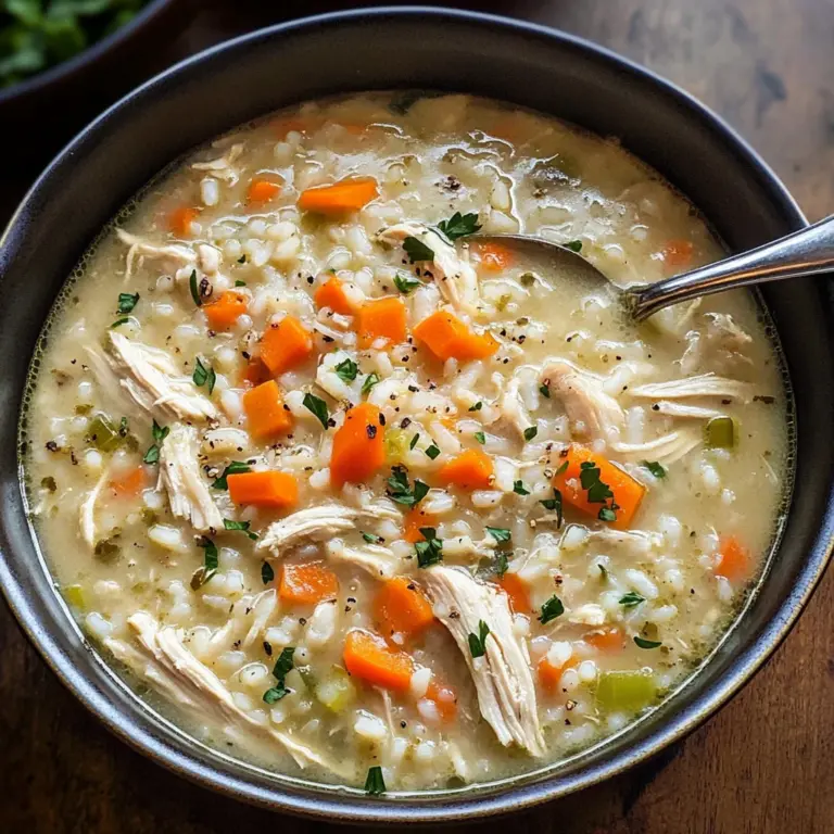 Crack Chicken and Rice Soup