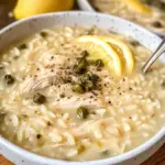 Creamy Lemon Chicken Orzo Soup