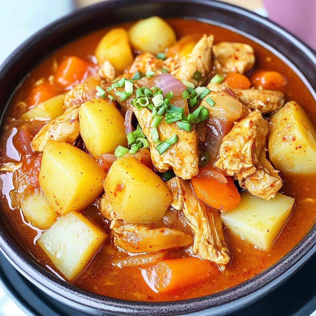 Easy Dakbokkeumtang (Korean Chicken Stew)
