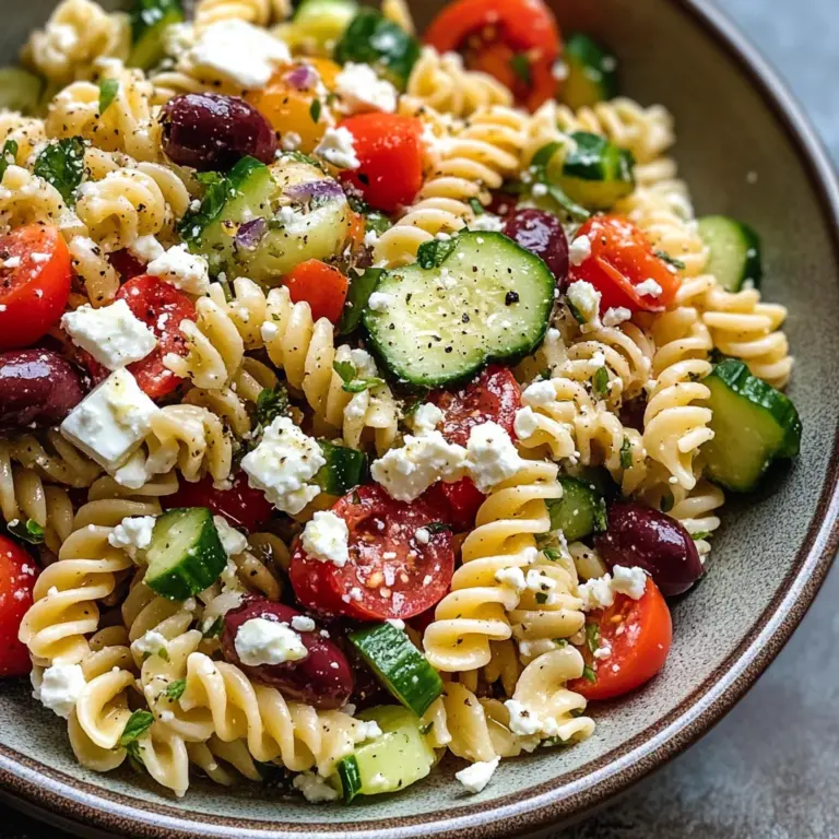 Easy Greek Pasta Salad