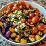 Easy Mediterranean Roasted Veggie Bowl with Bold, Fresh Flavors