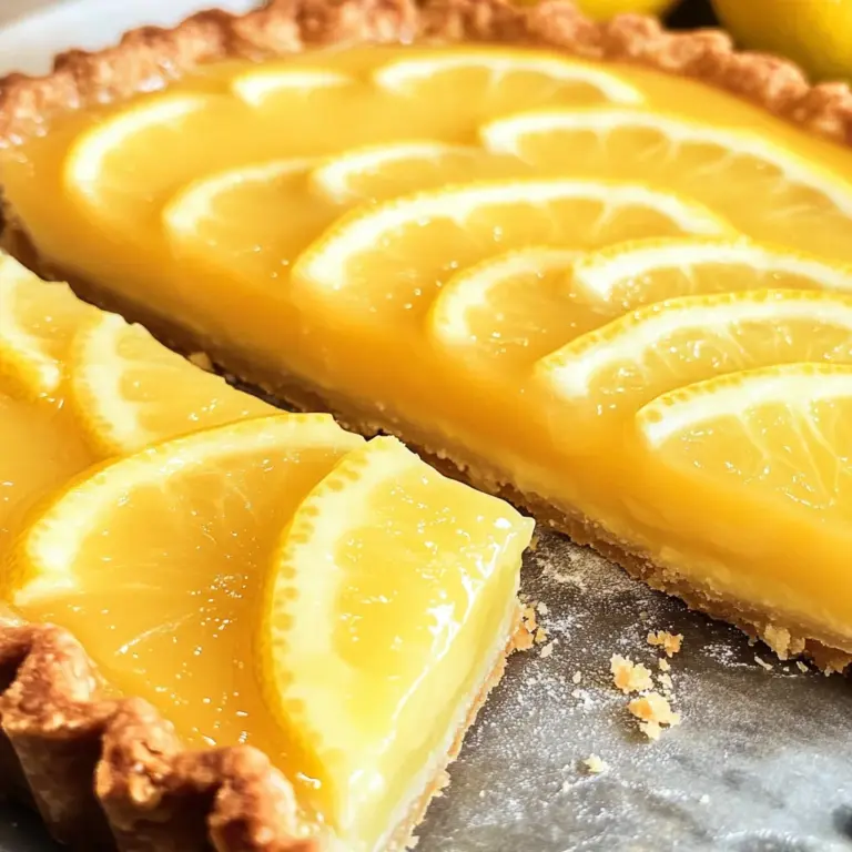 French Lemon Tart W/ Lemon Curd