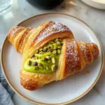 Golden Pistachio Croissants - flirtyfood