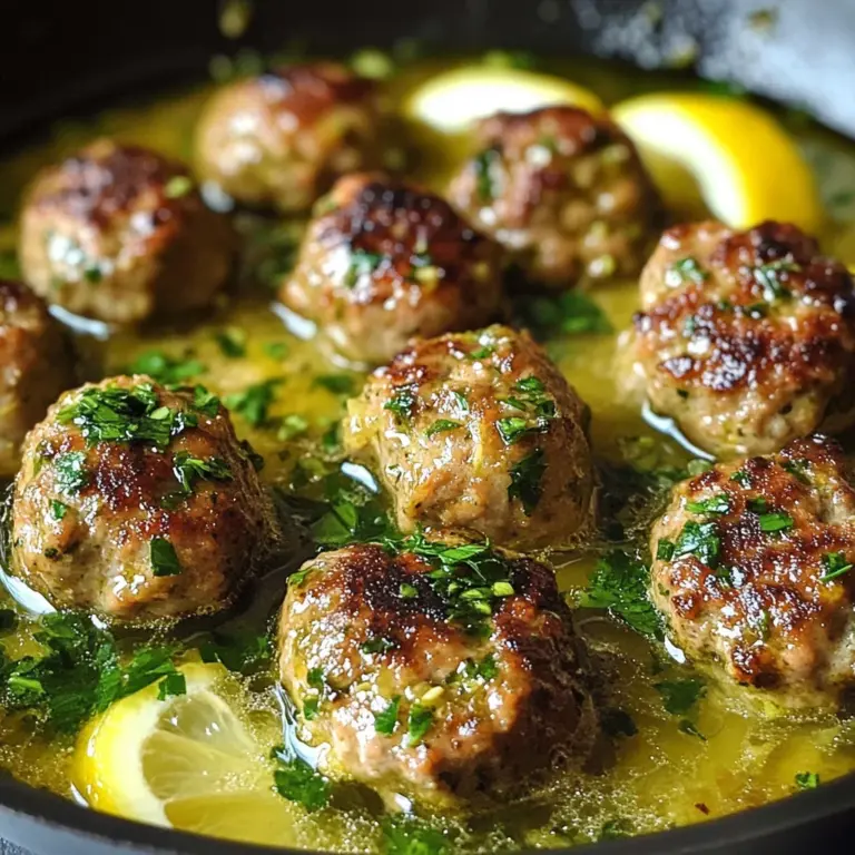 Greek Meatballs in Lemon Sauce