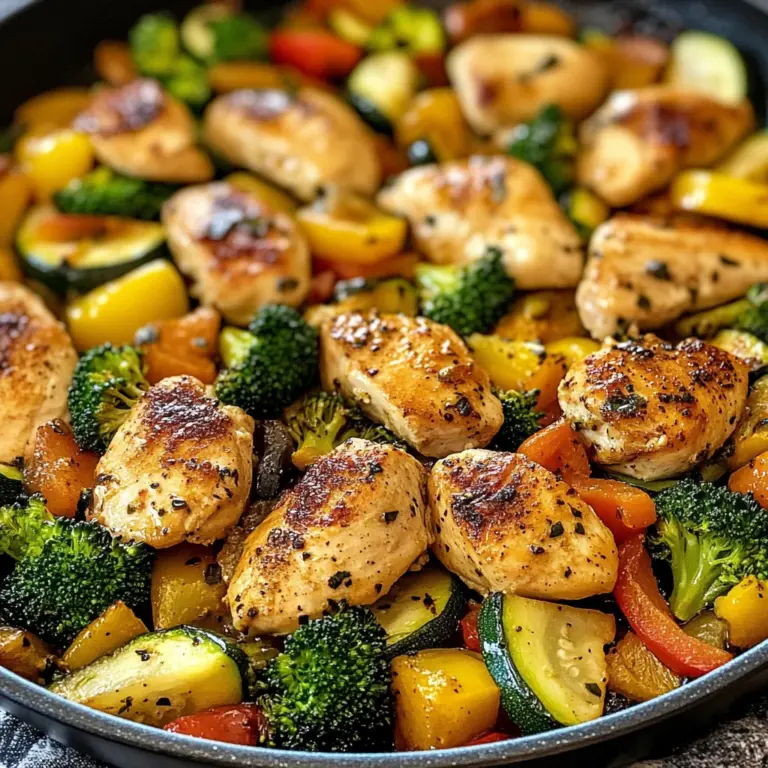 Healthy Chicken and Vegetables Skillet