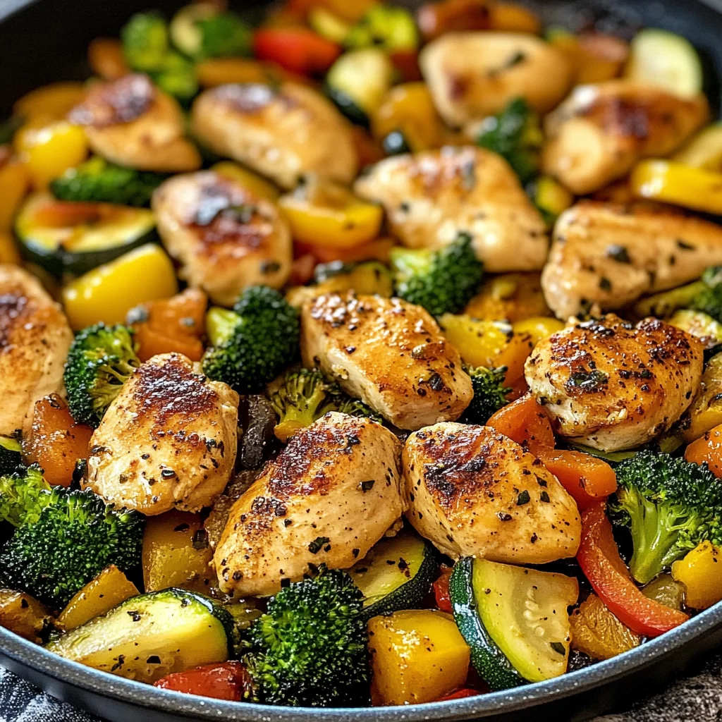 Healthy Chicken and Vegetables Skillet