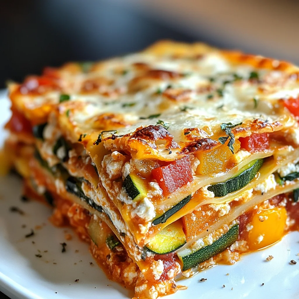 High Protein Veggie Lasagna