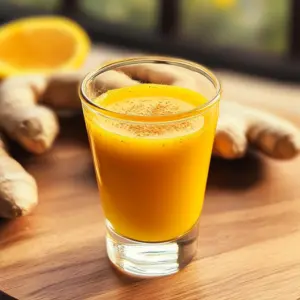 Homemade Ginger and Turmeric Immunity Shots