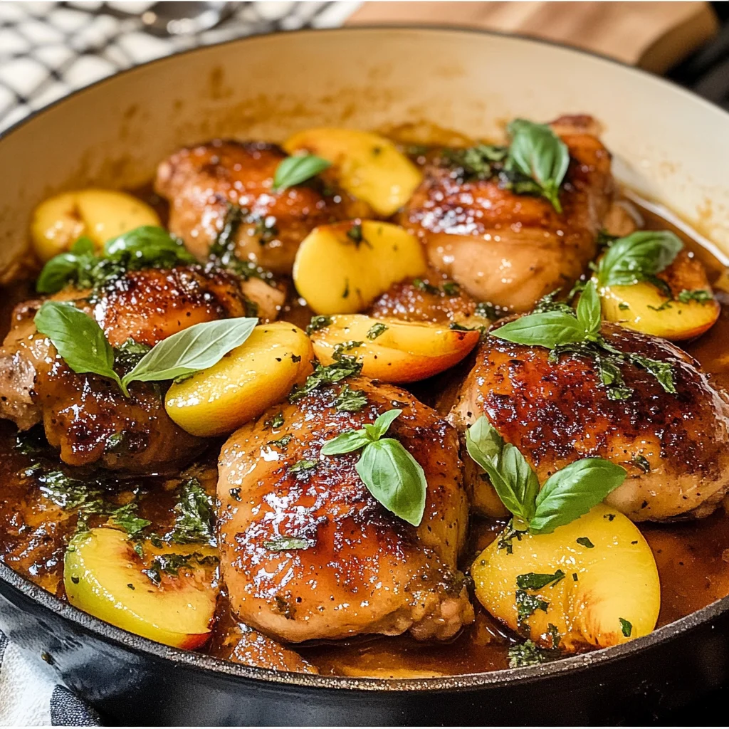 Honey Butter Peach Chicken