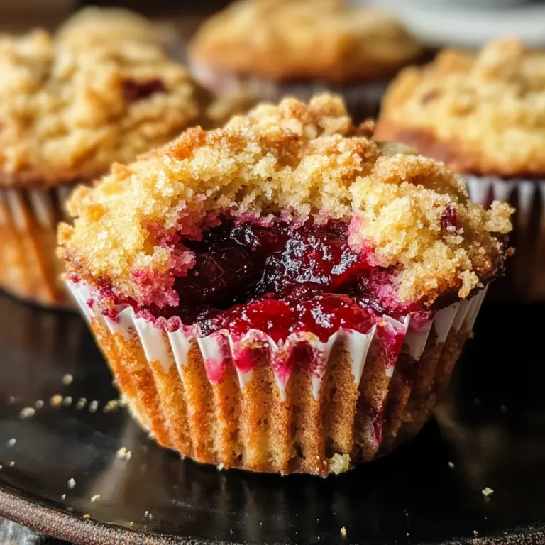 Leftover Cranberry Sauce Coffee Cake Muffins