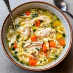 Lemon Chicken Orzo Soup